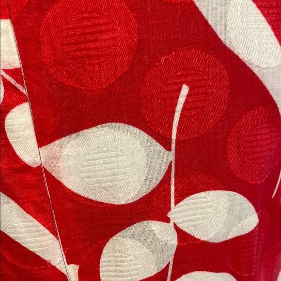 Robbie Bee Dress Midi Sleeveless Floral Grosgrain Ribbon Pink White Size 14 - Picture 10 of 11